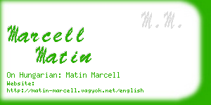 marcell matin business card